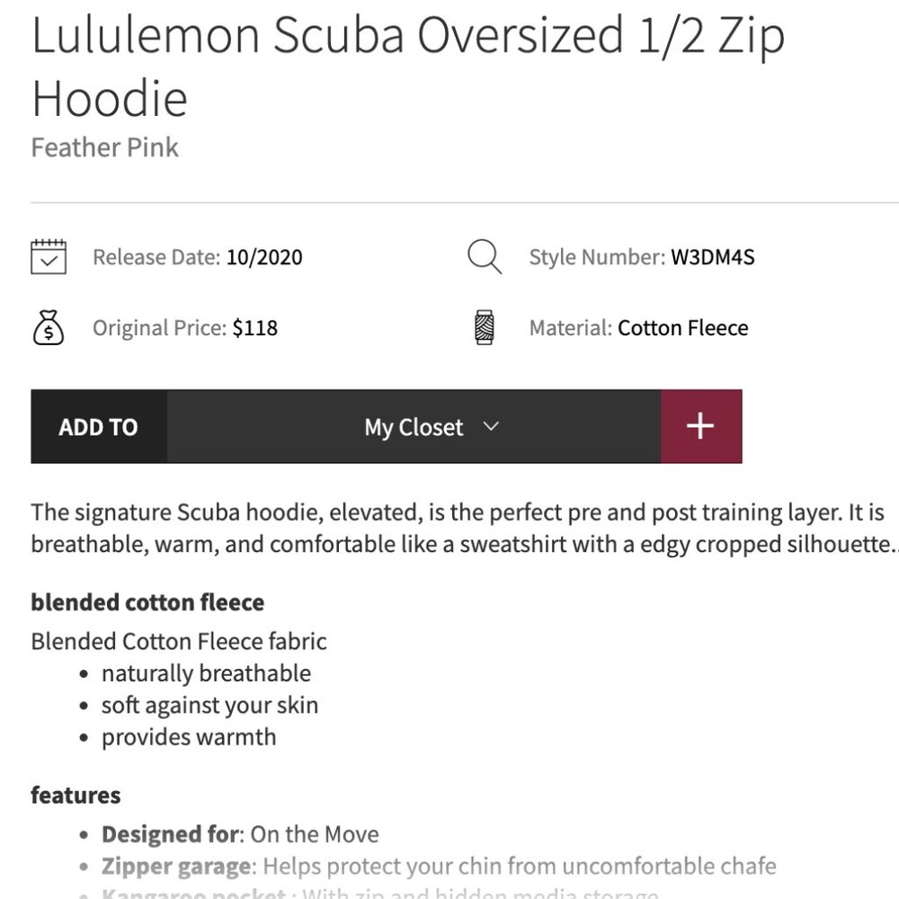 lululemon athletica scuba hoodie
